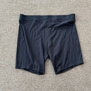 SKIMS Mens Cotton 5" Boxer Brief Onyx Black Size 2X AP-BOX-0461 NEW